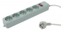 Сетевой фильтр PC Pet AP01006-5-GR 5м серый