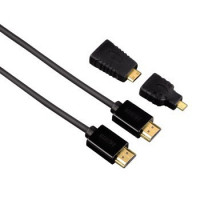 Кабель Hama H-54561 HDMI 1.4 (m-m) 1.5 м + два переходника