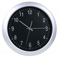 Часы настенные аналоговые Бюрократ WallC-R02P серебристый
