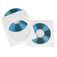 Конверт Hama H-51173 на 1CD/DVD белый (50 шт)