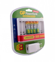 Аккумулятор + зарядное устройство GP PowerBank U811GS270AAHC (NiMH, 2700mAh, AA, 4шт)