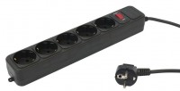 Сетевой фильтр PC Pet AP01006-3-BK 3м черный