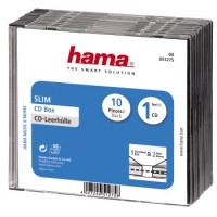 Коробка Hama H-51275 на 1CD/DVD прозрачный (10 шт)