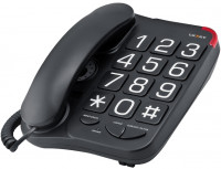 Телефон проводной teXet TX-201 черный