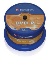 Диск DVD-R Verbatim 4.7Gb 16x Cake Box 50шт (43548)