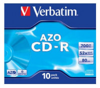 Диск CD-R Verbatim 700Mb 52x Jewel case (10шт) (43327)