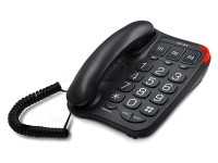 Телефон проводной teXet TX-214 черный