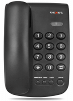 Телефон проводной teXet TX-241 черный