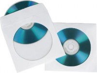 Конверт Hama H-62672 на 1CD/DVD белый (100 шт)