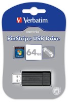 Флеш Диск Verbatim PinStripe 49065 64Gb USB2.0