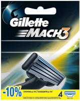 Сменная кассета Gillette Mach 3 (4шт)