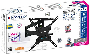 Кронштейн Kromax DIX-19 для телевизора черный