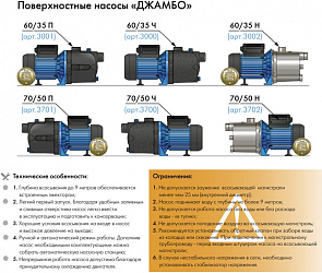 Насос напорный Джилекс Джамбо 60/35 Н