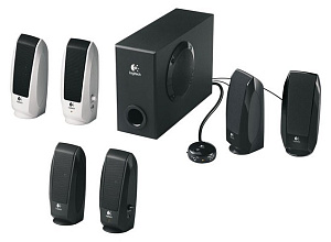 Колонки Logitech S120 черный