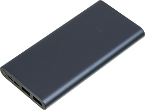 Мобильный аккумулятор Xiaomi Mi Power Bank 3 10000mAh PLM13ZM черный