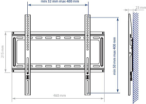 Кронштейн Kromax IDEAL-3 для телевизора белый