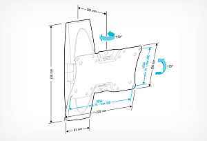 Кронштейн Holder LCDS-5062 белый