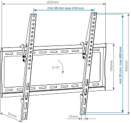 Кронштейн Arm Media STEEL-4 для телевизора черный
