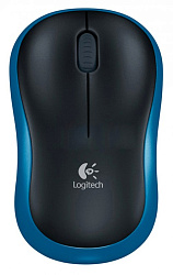 Мышь Logitech Wireless Mouse M185 Blue-Black USB
