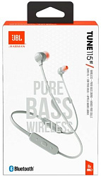 Гарнитура вкладыши JBL Tune 115BT серый