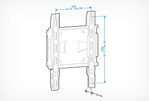 Кронштейн Holder LCDS-5045 металлик