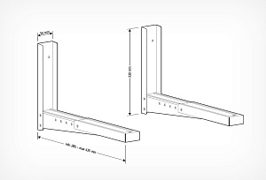Кронштейн для СВЧ Holder MWS-2002 белый