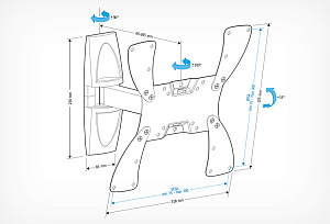 Кронштейн Holder LCDS-5020 белый