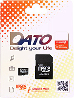 Флеш карта Dato DTTF016GUIC10 microSDHC 16Gb Class10
