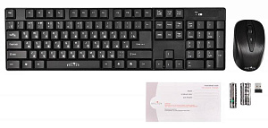 Клавиатура + мышь Oklick 210M Wireless Keyboard & Optical Mouse Black USB