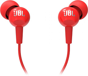 Гарнитура вкладыши JBL C100SI красный