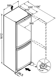 Холодильник Liebherr CUno 2831