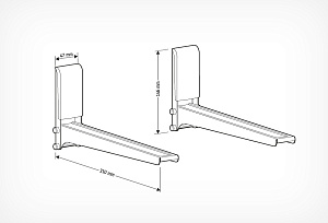 Кронштейн для СВЧ Holder MWS-2005 металлик