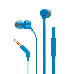 Гарнитура вкладыши JBL T110 синий